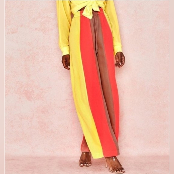 HOUSE OF CB LONDON Sheer Wide Leg Pants See Photos XS - Picture 3 of 6